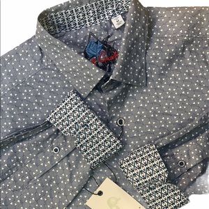 ROBERT GRAHAM Long Sleeve button Shirt Walulla NEW